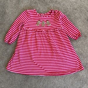 Pink Striped Baby Dress by J Khaki